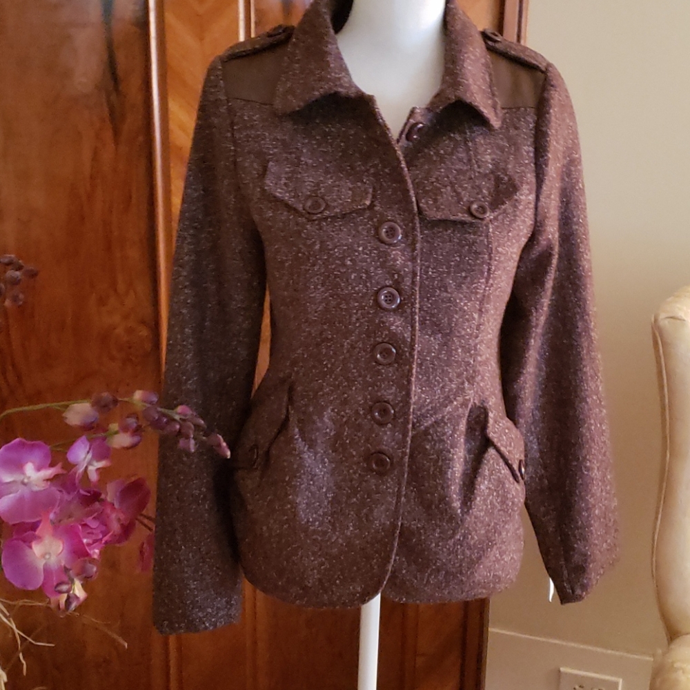 TRENDOLOGY BROWN, VERY SOFT KNIT JACKET